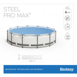 Piscina 457x122cm Bestway Round Steel Pro Max
